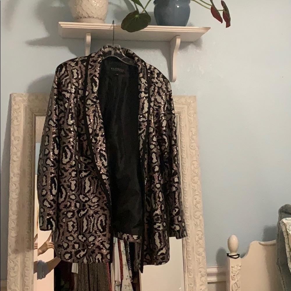 Leopard print jacket!